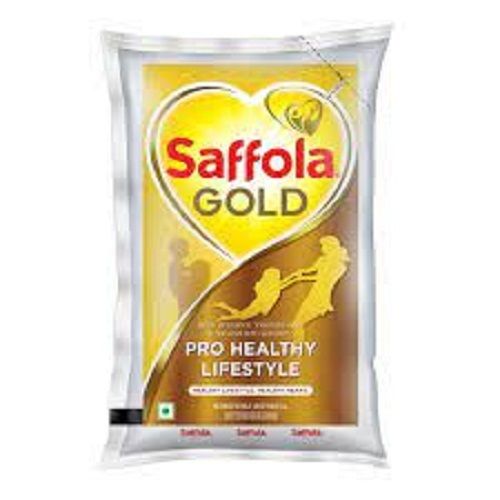 100% Pure And Natural Saffola Gold Refined Cooking Oil, Pack Of 500ml Pouch