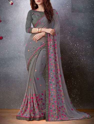 Cotton Silk 6.3 Meter Indian Saree With Blouse For Party Wear