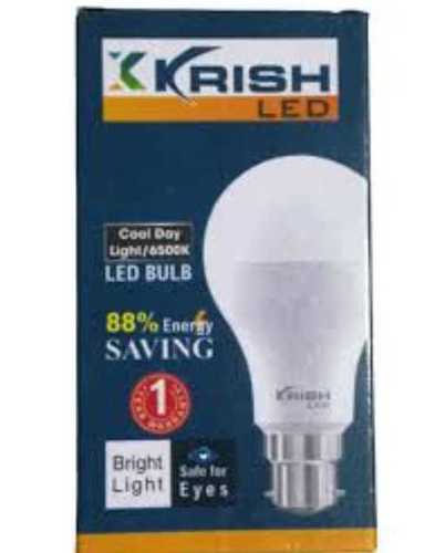 88% Energy Saving Eco Friendly Cool Day Led Bulb With White And Black Color Input Voltage: 3.3 Volt (V)