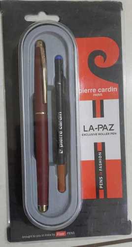 Brown And Golden Color Stainless Steel Body La-Paz Exclusive Roller Pen With Riffil Use: Used For Writing Or Drawing