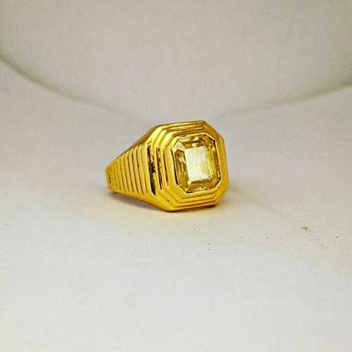 Men's 3 Finger Triangle Ring Gold