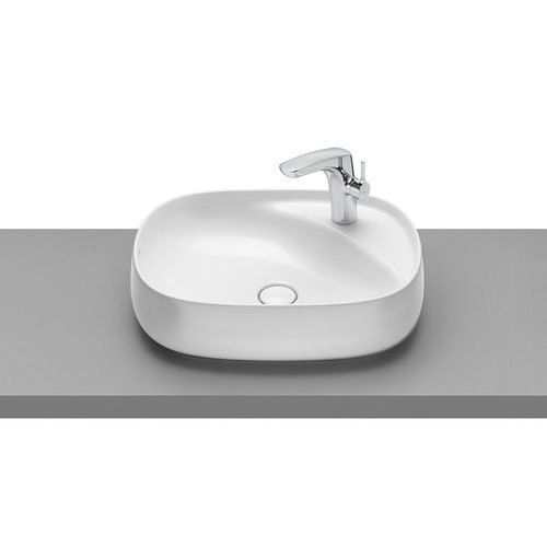 Round Low Profile And Stylish Ceramic Deck Mount Roca Beyond Wash Basin