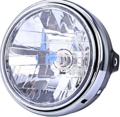Round Shaped White Color Motorcycle Headlight Power 60 W 931 