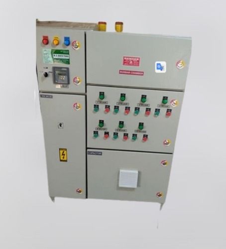  400 Volt, Rectangle Shape Aluminum Powder Coated Electrical Control Panel For Industrial Use Base Material: Pvc