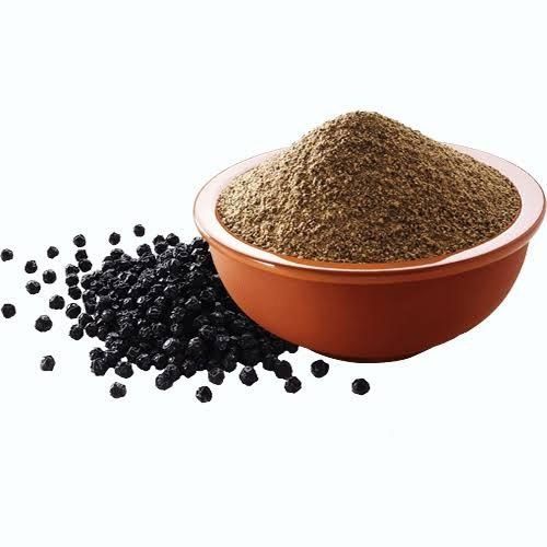 100 Percent Fresh And Pure Dried Organic Raw Black Pepper Powder In Black Colour