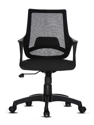 Easy To Install Clio Mb Black Rotating Full Mesh Backrest Office Chair With Fixed Armrest