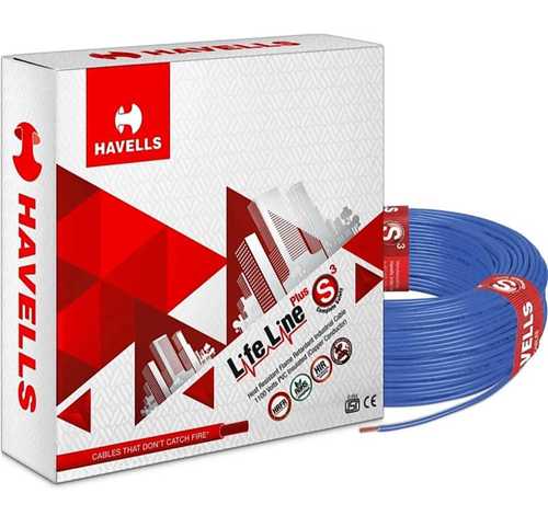 Havells Cables With Blue And White Color For Domestic And Commercial Use Conductor Material: Copper