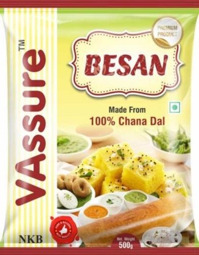 Lite Yellow Gluten-Free Vassure 100% Chana Dal Besan With High Protien Content Carbohydrate: 25 Grams (G)