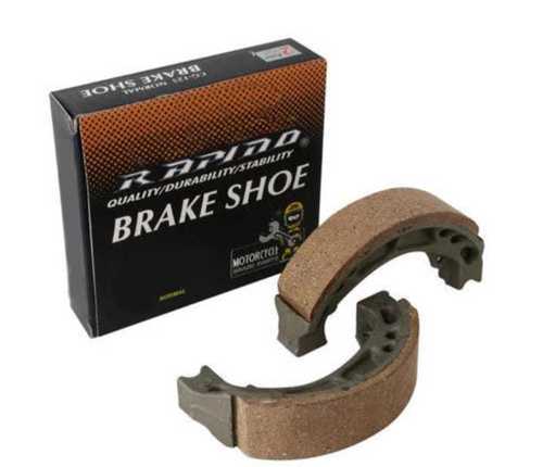 Long Lasting Performance Durable Steel And Rubber Leading Brake Shoe With Brown