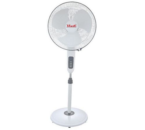 White Portable Electric 16 Pedestal Fan With 100% Copper Winding And 1 Year Warranty