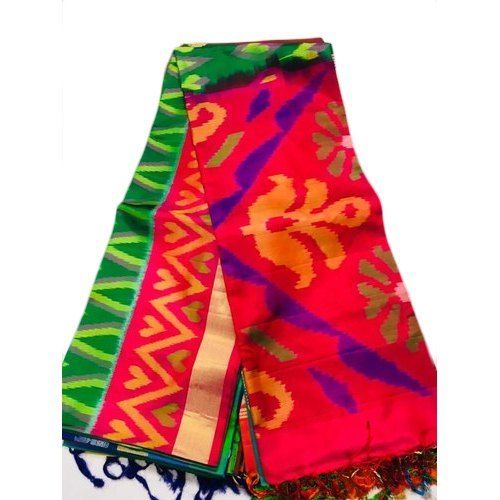 Designer 100% Pure Cotton Casual Wear Printed Fancy Patch Work Multi-Color Saree