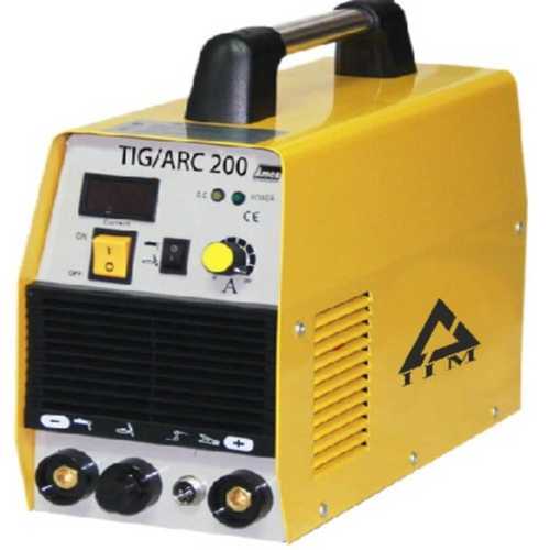 Double Phase Tig Welding Machine In Yellow Color, Cooling Fan Cooled