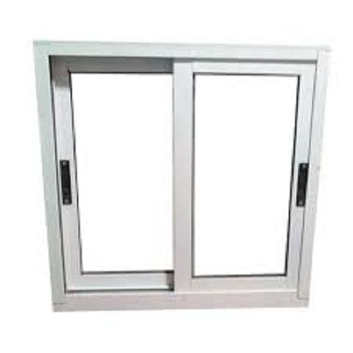 White Easy To Install Residential Three Track Upvc Sliding Windows (Glass Thickness 10 Mm)