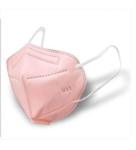 Pink Color Non Woven 3 Ply N95 Face Mask For Personal, Clinical & Hospital Use