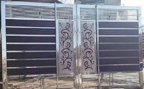 White Weather Resistance Ruggedly Constructed Easy To Clean Easy To Install Stainless Steel Designer Main Gate