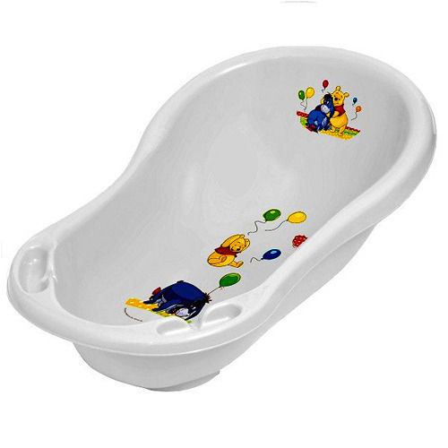 White Colour Plastic Highly Durable And Comfortable Baby Bath Tub, Size Medium