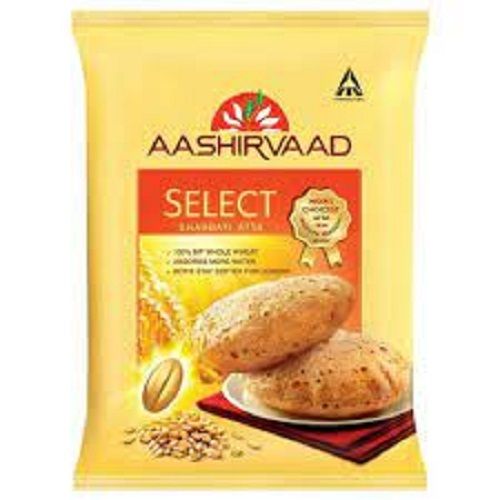 100% Healthy Aashirvaad Select Sharbati Whole Wheat Fresh White Atta, 5 Kg