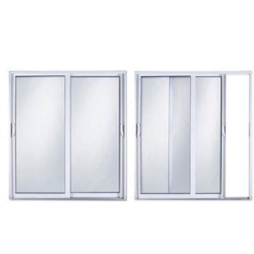 Silver Affordable Heavy Duty Aluminium Glass Sliding Window For Home And Offices, Size 4X3 Feet