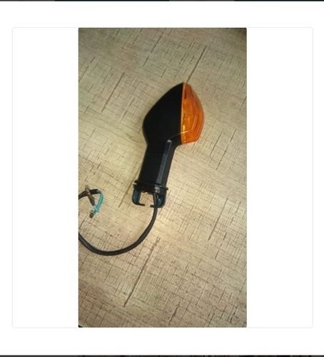 Orange Indicator Light With Plastic Body For Two Wheeler Bike Set Of 2 Pieces