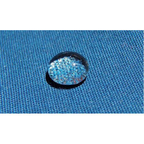 Light Weight, Breathable and Soft Cotton Coated Blue Colour Plain Fabric