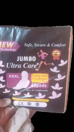 Safe Secure And Comfort Jumbo Ultra Care Xxxl Long Hrs Protection Plus Sanitary Pad With 40 Pads