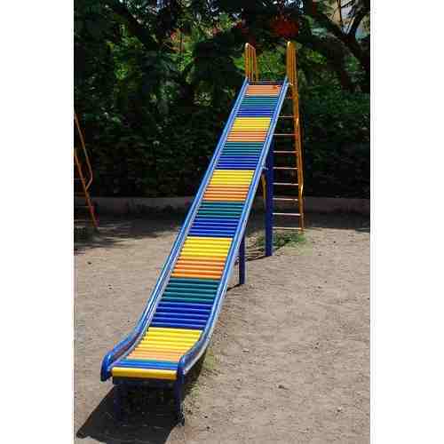 Plastic 4-8 Feet Roller Slide Used In Outdoor Park And Ground