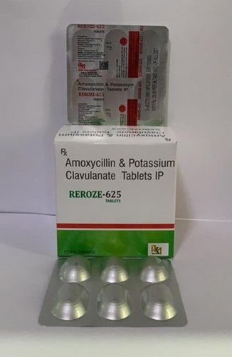 Amoxycillin And Potassium Clavulanate 625 MG Antibiotic Tablets IP