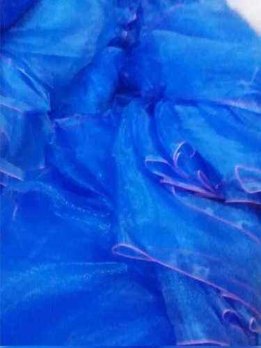 Blue Plain Soft And Light Weight Washable Cotton Fabric For Ladies Dress