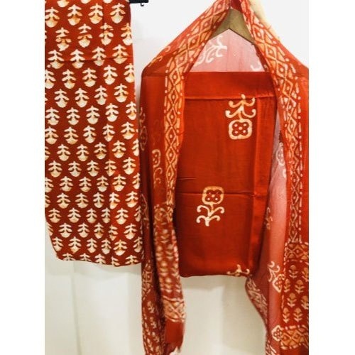 Brawn And Cream Simple Suit - Cotton Silk Blend Customized Size Full Sleeves | Quick Dry Washable Bead Decoration Versatile for Any Season
