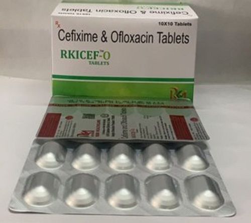 Cefixime And Ofloxacin Tablet, 10x10 Alu Alu Blister Pack