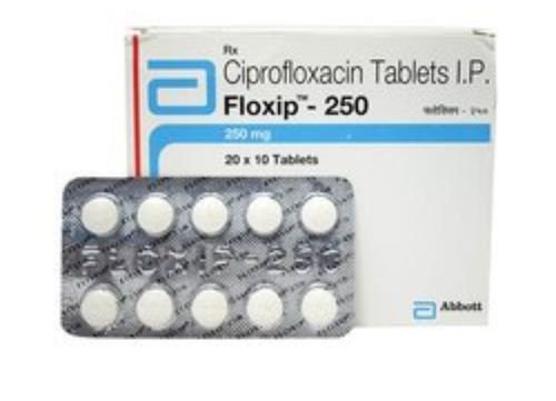 Ciprofloxacin Floxip-250 Tablets IP (20x 10 Tablets) For Treatment Of Bacterial Infections