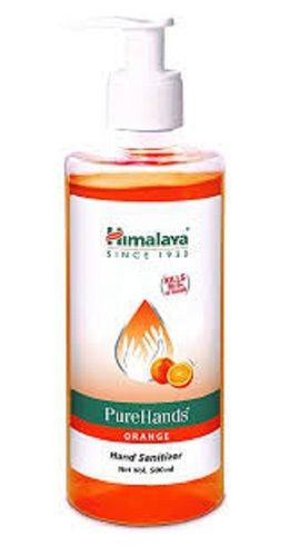 Colour Orange Himalaya Hand Sanitizers Bottle Antiseptic, Hand Disinfectant And Suitable For All Ages