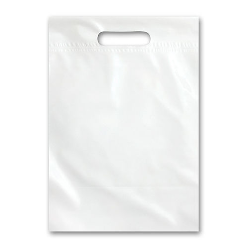 Easy To Carry, White Color Food Garment Poly Bag For Collages, Office, Shopping