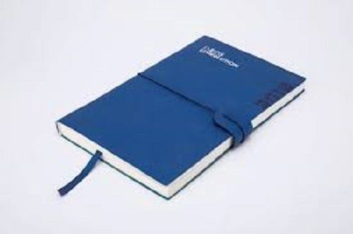 Hard Navy Blue Cover Rectangular White Paper Notebook Diary For Personal