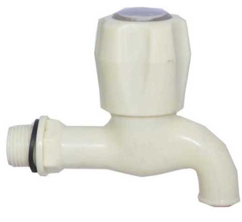 Round Pvc Plastic Water Plumbing Taps With Cream Color For Bathroom And Toilets Use 