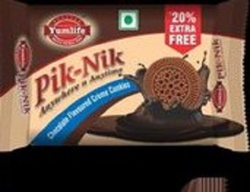 Smoothness, Crunchiness Pik Nik Chocolate Biscuits Sweet Brown Made From Essential Ingredients
