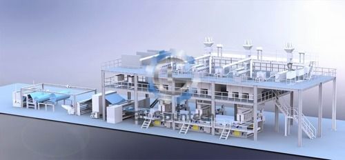 Textile Machinery Triple Beam Spunbond Nonwoven Production Line