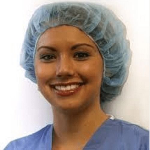 Blue Best Quality Head Support Disposable Bouffant Cap