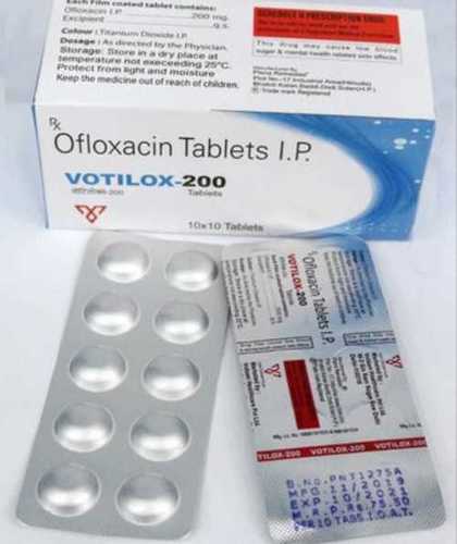 Votilox 200 Ofloxacin Tablets Ip For Treat Bacterial Infections Of Urinary Tract Respiratory Tract Skin And Soft Tissue Medicine Raw Materials