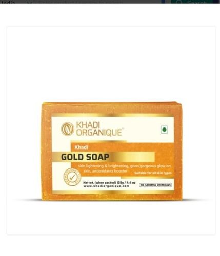 125 Gram Khadi Organic Glycerin Gold Soap For All Types Of Skin