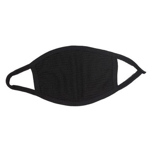 Black Colour Plain Anti Pollution Face Mask With Cotton Fabrics And Washable