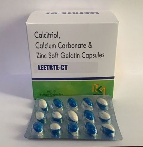 Calcitriol, Calcium Carbonate And Zinc Capsules, 10x15 Blister Pack