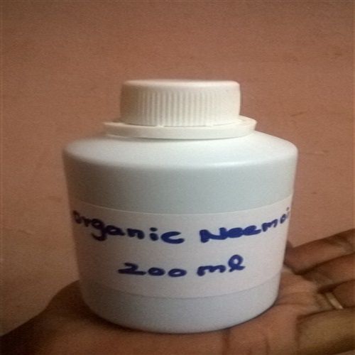 Cold And Organic Neem Oil In Green Colored For Repelling Mosquitoes And Controlling Fungus
