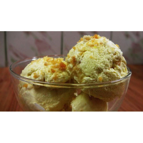 Cartoon Delicious Sweet Mouthwatering Taste Butterscotch Ice Cream, Perfect Evening Dessert