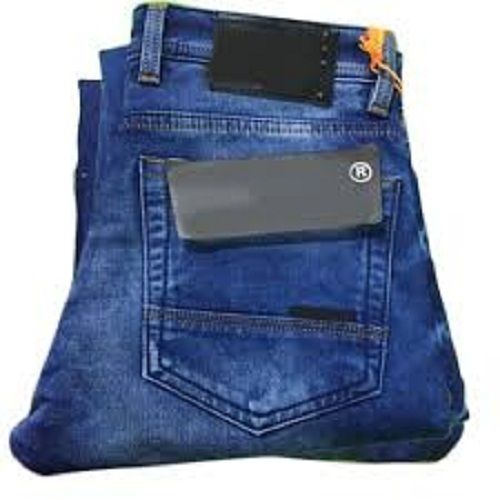 Mens Casual Regular Fit Ankle Length Stretchable Washed Blue Denim Jeans Age Group: >16 Years