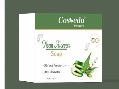 Natural Moisturizer And Anti Bacterial Cosveda Organics Neem Aloe Vera Soap
