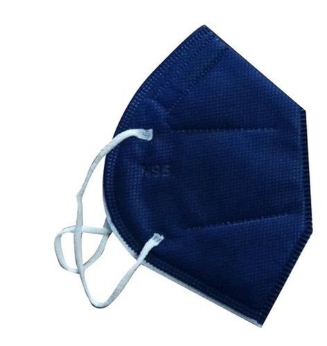 Navy Blue Colour Plain Reusable N95 Face Mask With Cotton Fabrics And Washable