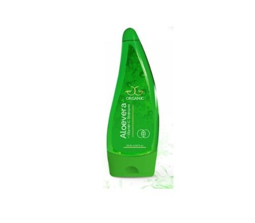 Green 120Ml Organic Aloe Vera With Vitamin-C Shampoo, Its Helps To Get Smoother Hair