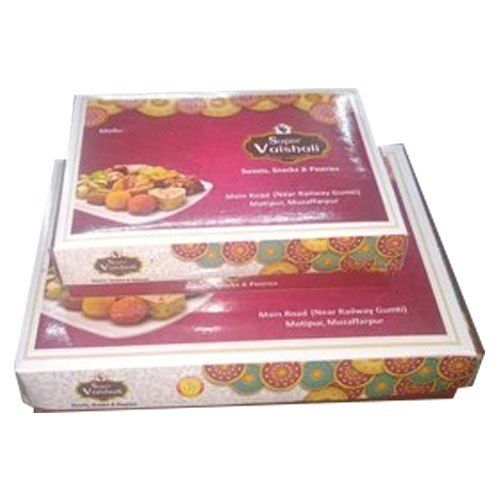 Red Light Weight Cardboard Printed Sweet Packaging Box