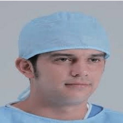 Sky Blue Color Disposable Surgeons Cap For Hospitals And Clinics